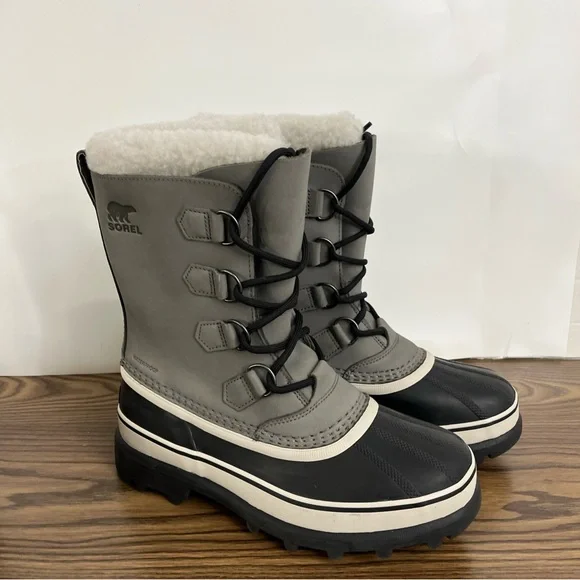 SOREL Women Sz 8.5 CARIBOU Lace-up Waterproof Snow Boots Comfortable INSULATION - Picture 8 of 12
